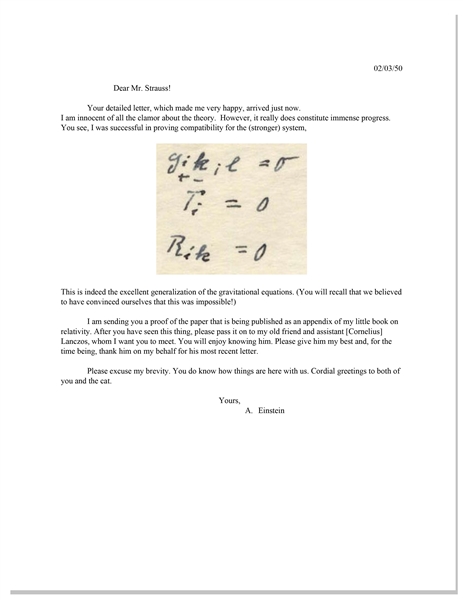 Albert Einstein Autograph Letter Signed With His Handwritten Equations -- ''...the theory...really does constitute immense progress...as an appendix of my little book on relativity...''